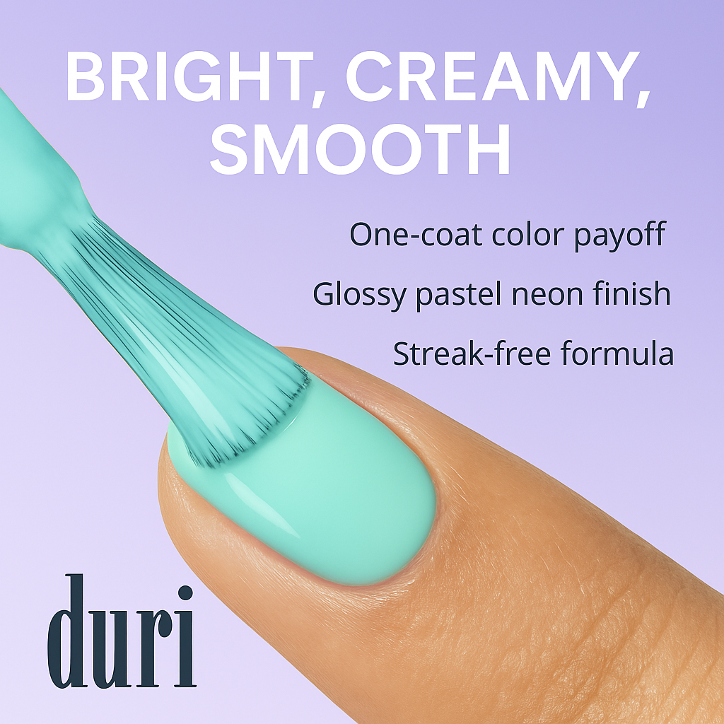 [shopify--color-pattern] Nail Polish - Pastel Neon Nail Polish Set 2 - Duri Cosmetics -[shopify--product-benefits]