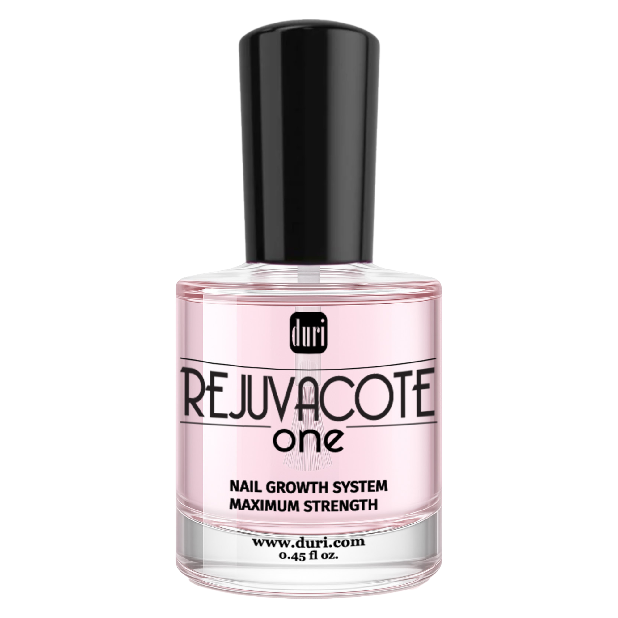 Nail Growth Treatment Polish Top and Base Coat - Rejuvacote 1 Original Maximum Strength Nail Growth System, Base and Top Coat - Duri Cosmetics - long lasting, sustainably made in small batches, made in USA
