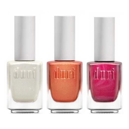 [shopify--color-pattern] Nail Polish - Hawaiian Sunset, 3-Piece Nail Polish Set - Duri Cosmetics -[shopify--product-benefits]