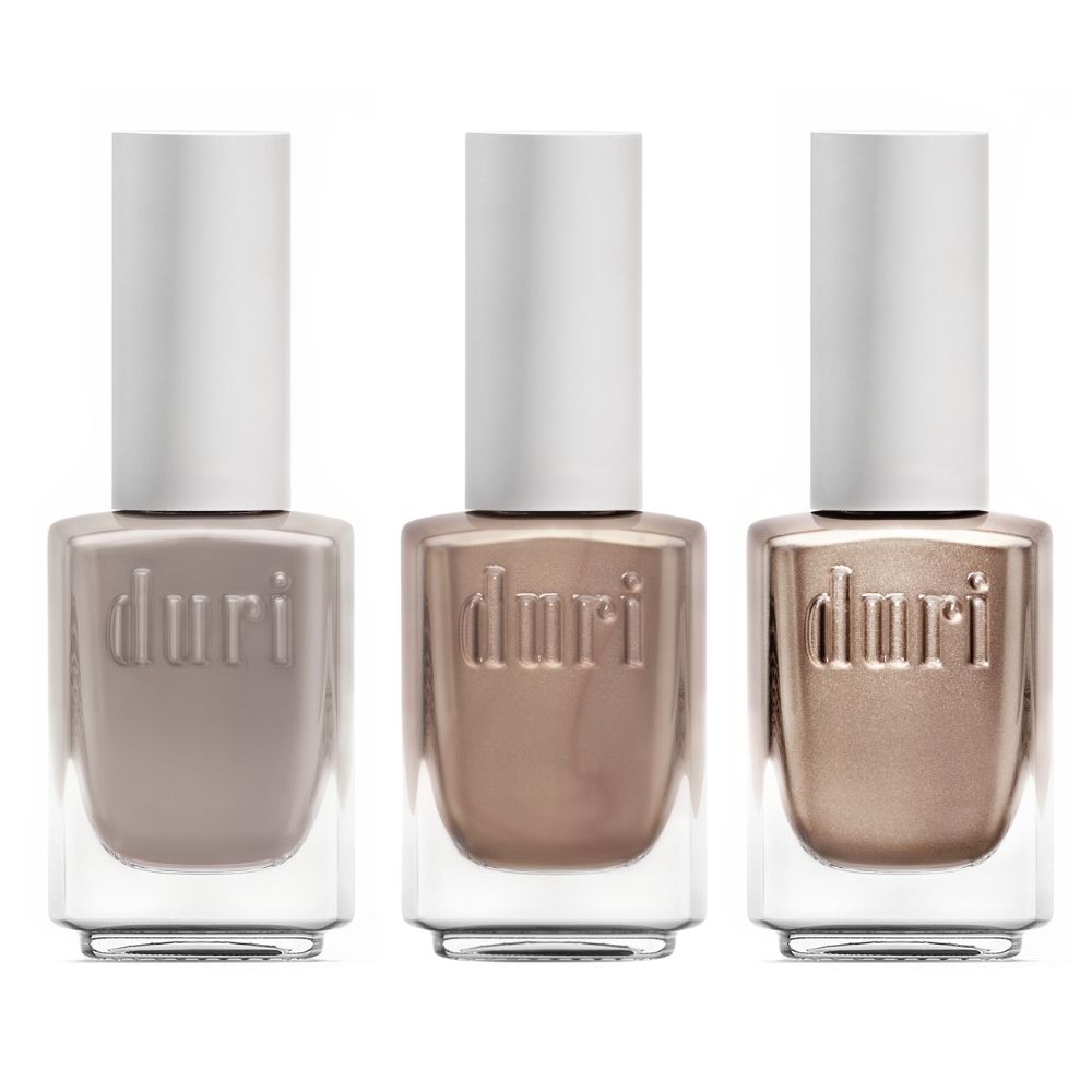 [shopify--color-pattern]  - Neutrals with flare ✨, Nude Trio Nail Polish Set - Duri Cosmetics -[shopify--product-benefits]