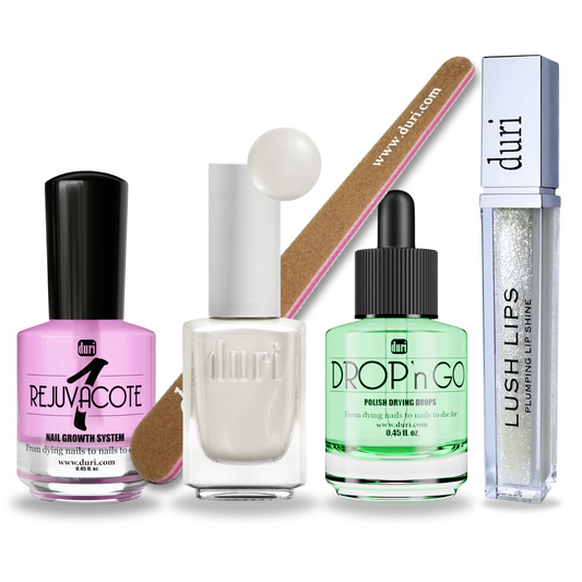 Rejuvenating Quick Dry Nails & Lip Plumper Set - Duri Cosmetics