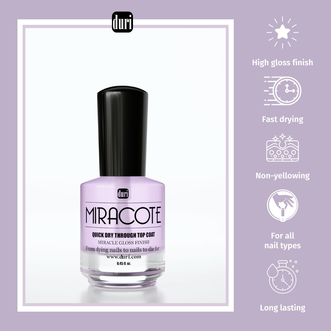 Miracote Quick Dry Through Top Coat - Duri Cosmetics