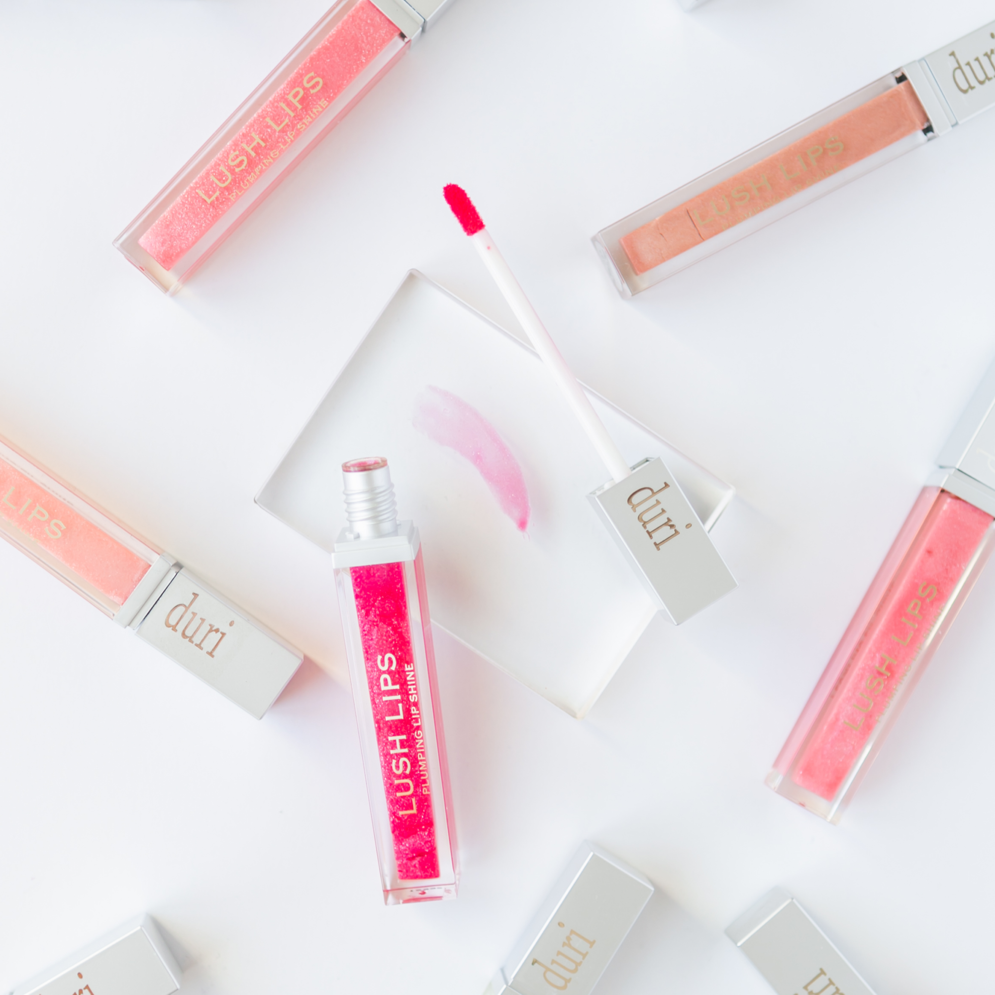 Lip Plumper - Lip Plumper, Icicle - Clear Iridescent Plumping Lip Gloss, Moisturizing Volumizing Gloss - Duri Cosmetics - long lasting, sustainably made in small batches, made in USA