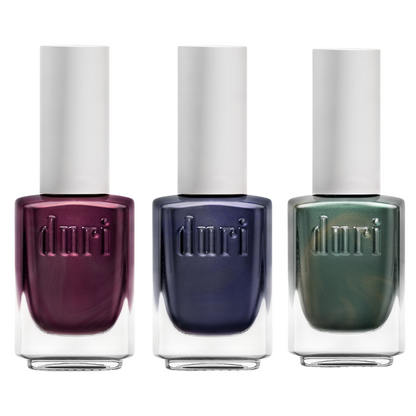 [shopify--color-pattern] Manicure Kits - Dramatic Metallic, Trio Nail Polish Set - Duri Cosmetics -[shopify--product-benefits]