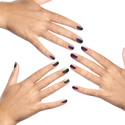 [shopify--color-pattern] Manicure Kits - Dramatic Metallic, Trio Nail Polish Set - Duri Cosmetics -[shopify--product-benefits]