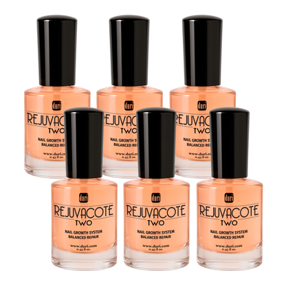 Rejuvacote 2 Nail Growth System, Super sensitive formula, Base and Top Coat, 12 Piece Display