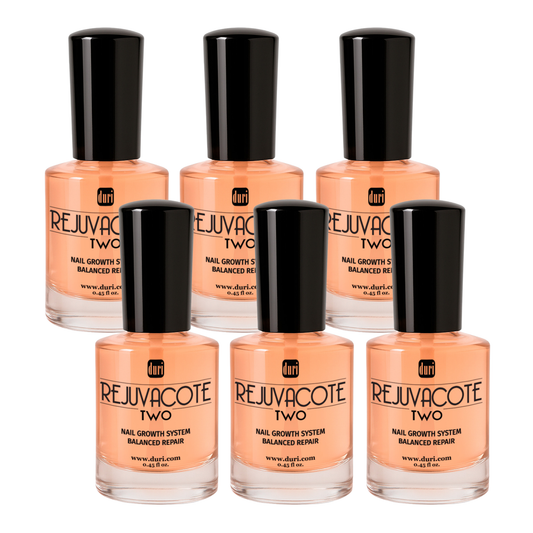 Rejuvacote 2 Nail Growth System, Super sensitive formula, Base and Top Coat, 12 Piece Display