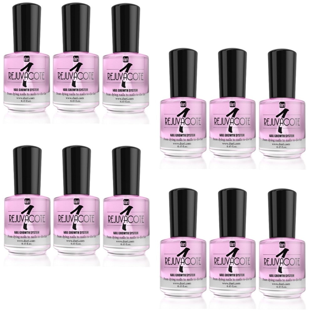 [shopify--color-pattern] Nail Care - Rejuvacote 1 Original Maximum Strength Nail Growth System, Base and Top Coat, 12 Pieces Display - Duri Cosmetics -[shopify--product-benefits]