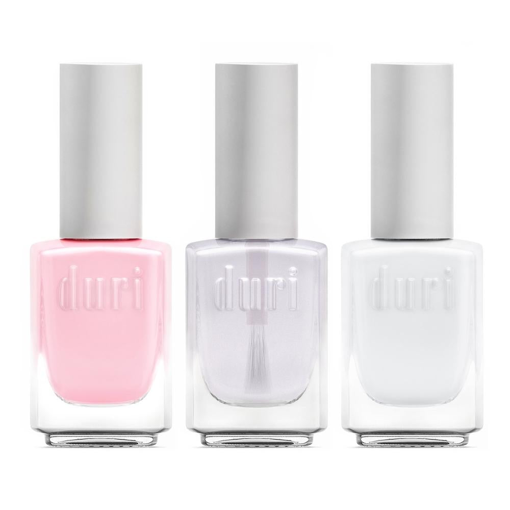 Nail HQ French Manicure Trio Set – Inkl. Base Coat, White Tip & Top Coat, Vegan