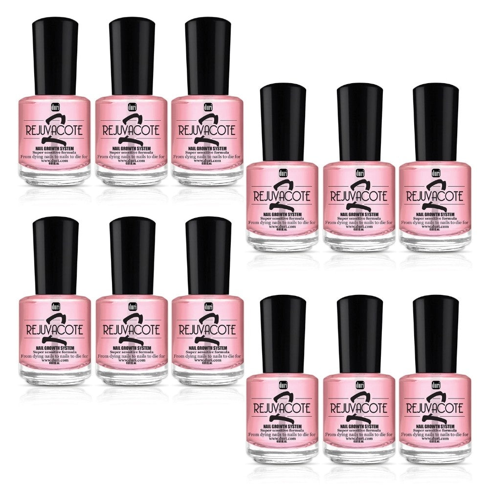 [shopify--color-pattern] Nail Care - Rejuvacote 2 Nail Growth System, Super sensitive formula, Base and Top Coat, 12 Piece Display - Duri Cosmetics -[shopify--product-benefits]