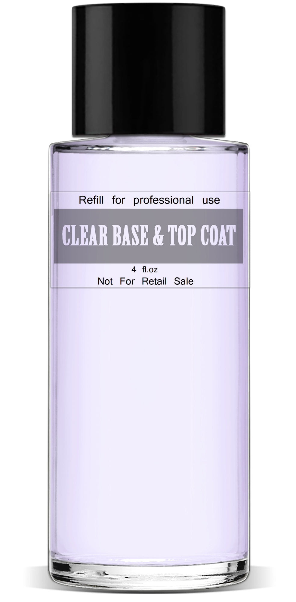 Clear Base & Top Coat, 4 fl.oz. Refill