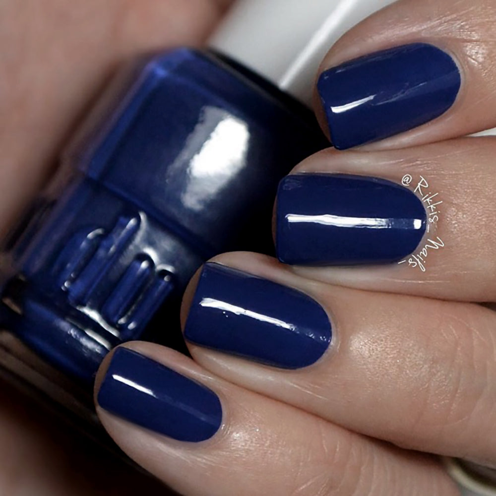 imPRESS Color Press-On Nails, No Glue Needed, Dark Blue, Short Square, 33  Ct. – KISS USA