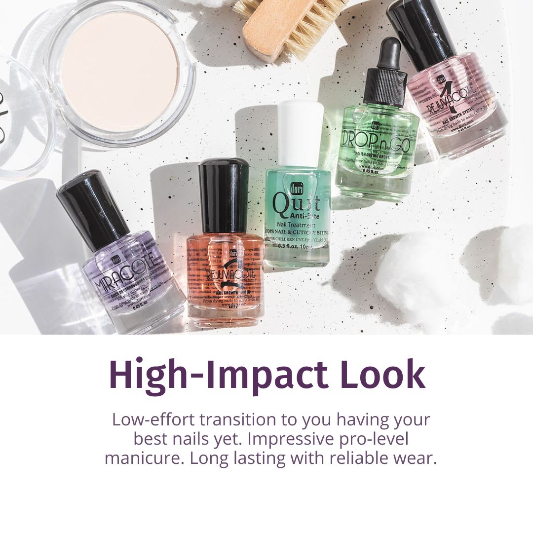 Rose Gold Polish & Quick Dry Polish Travel Set - Duri Cosmetics