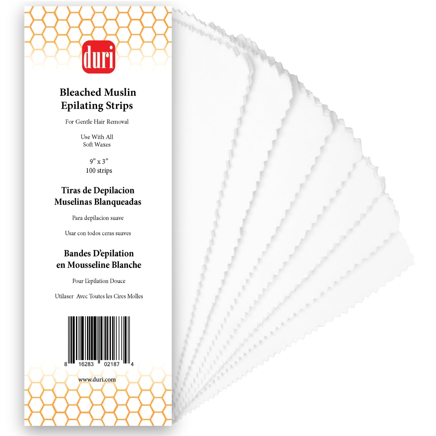 Bleached Muslin Epilating Strips - Duri Cosmetics