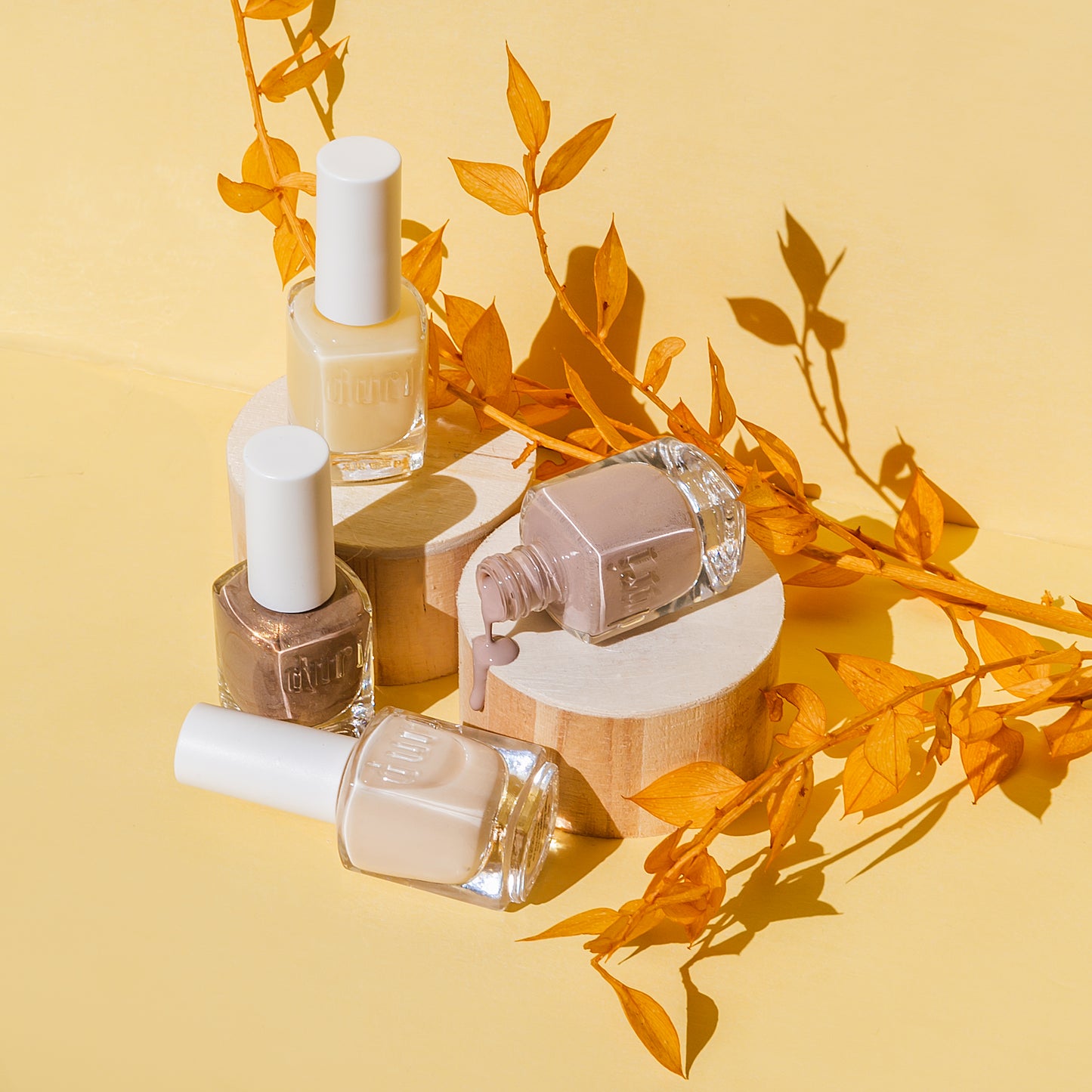 [shopify--color-pattern]  - Neutrals with flare ✨, Nude Trio Nail Polish Set - Duri Cosmetics -[shopify--product-benefits]