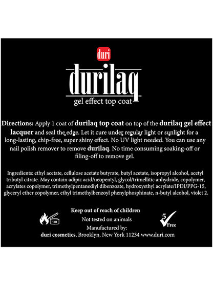 Durilaq Gel Effect Top Coat - Duri Cosmetics