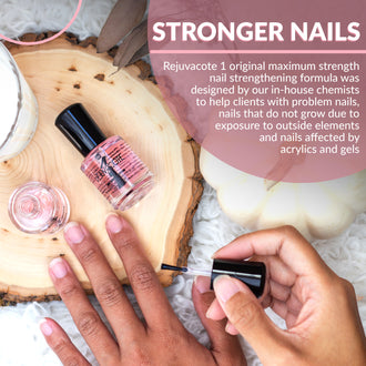 Rejuvacote 1 Original Maximum Strength Nail Growth System, Base and Top Coat