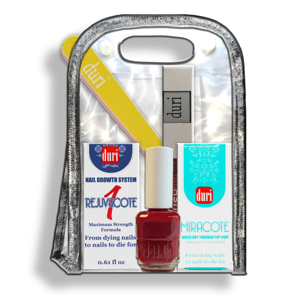 [shopify--color-pattern] Manicure Kits - Rouge Perfect Nails & Plum Lip Plumper Set - Duri Cosmetics -[shopify--product-benefits]