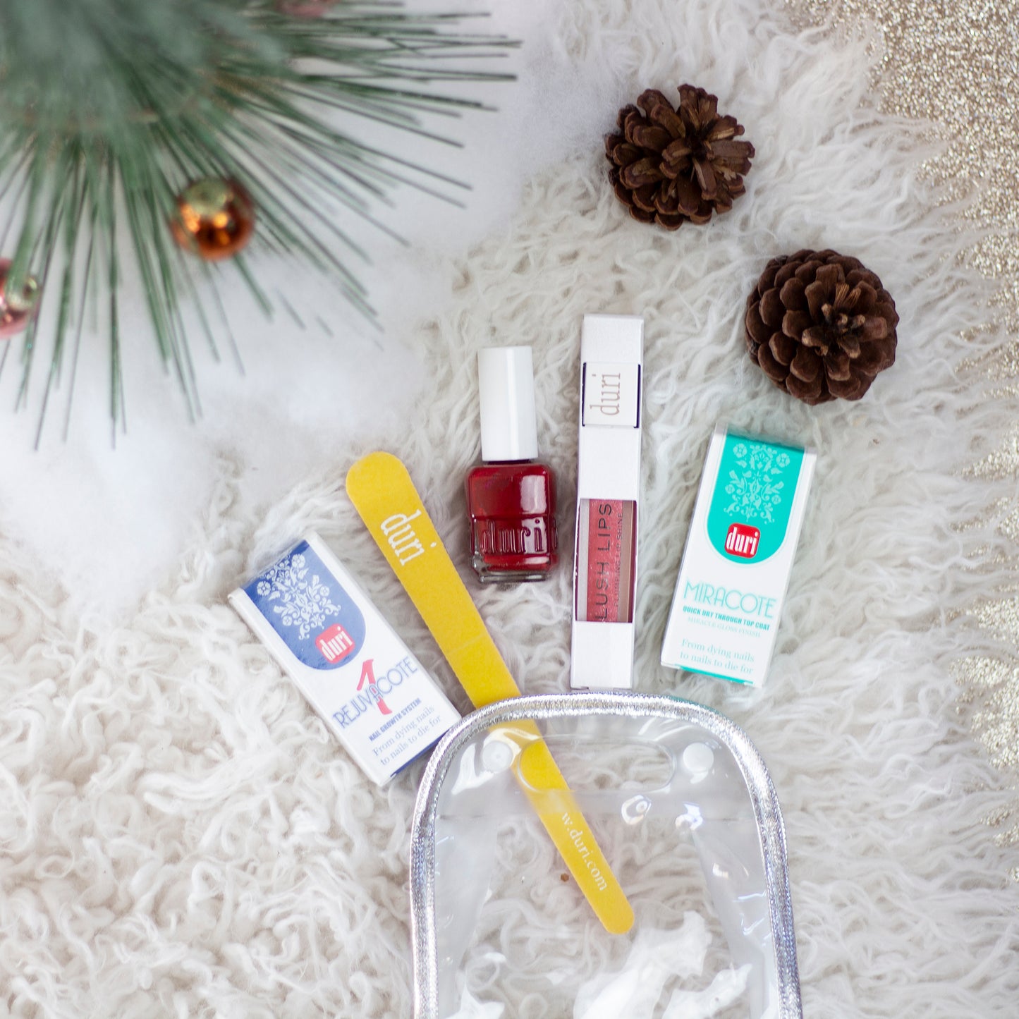 [shopify--color-pattern] Manicure Kits - Rouge Perfect Nails & Plum Lip Plumper Set - Duri Cosmetics -[shopify--product-benefits]