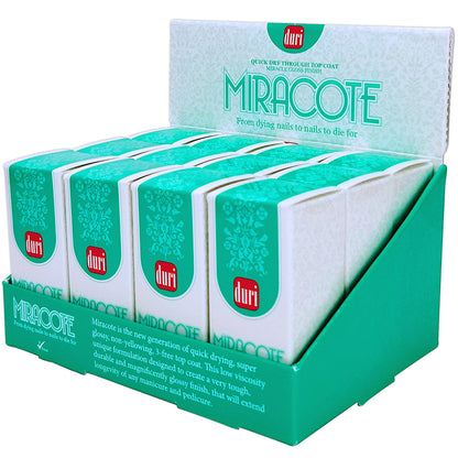 Miracote Quick Dry Through Top Coat, 12 Pieces Display - Duri Cosmetics