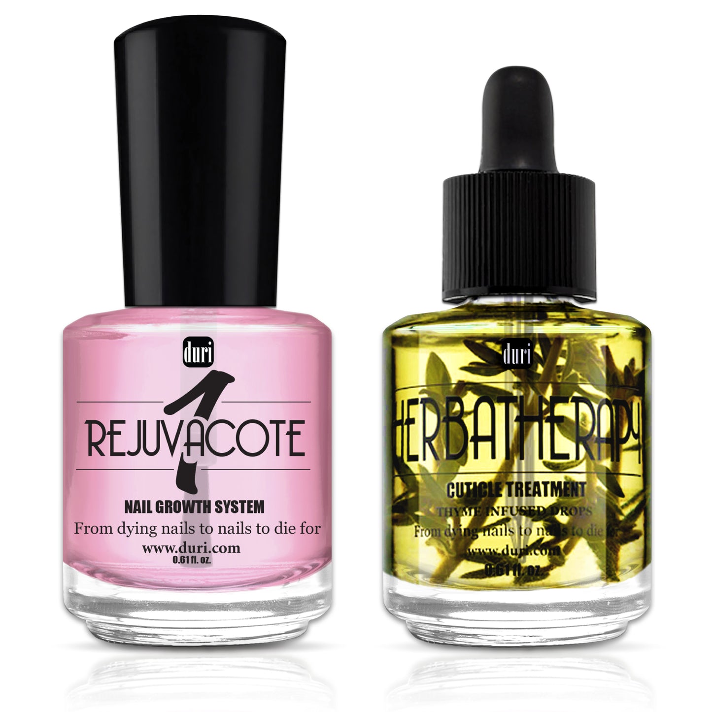 [shopify--color-pattern] Nail Care - Rejuvacote 1 Original Maximum Strength Nail Growth System + Herbatherapy Cuticle Treatment Drops - Duri Cosmetics -[shopify--product-benefits]