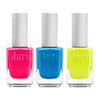 [shopify--color-pattern] Nail Polish - Hot Neons, Pink Blue Yellow, 3 Piece Gift Set - Duri Cosmetics -[shopify--product-benefits]