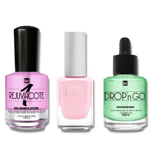 Pretty in Pink Polish & Nail Strengthening Polish Travel Set - Duri Cosmetics